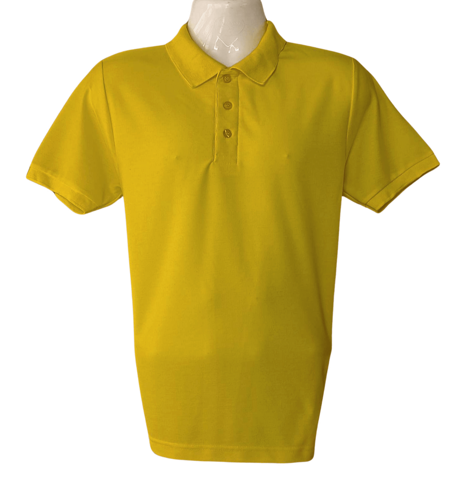 Bright yellow Customized Corporate Collar T-Shirt, designed for professional branding and corporate identity.